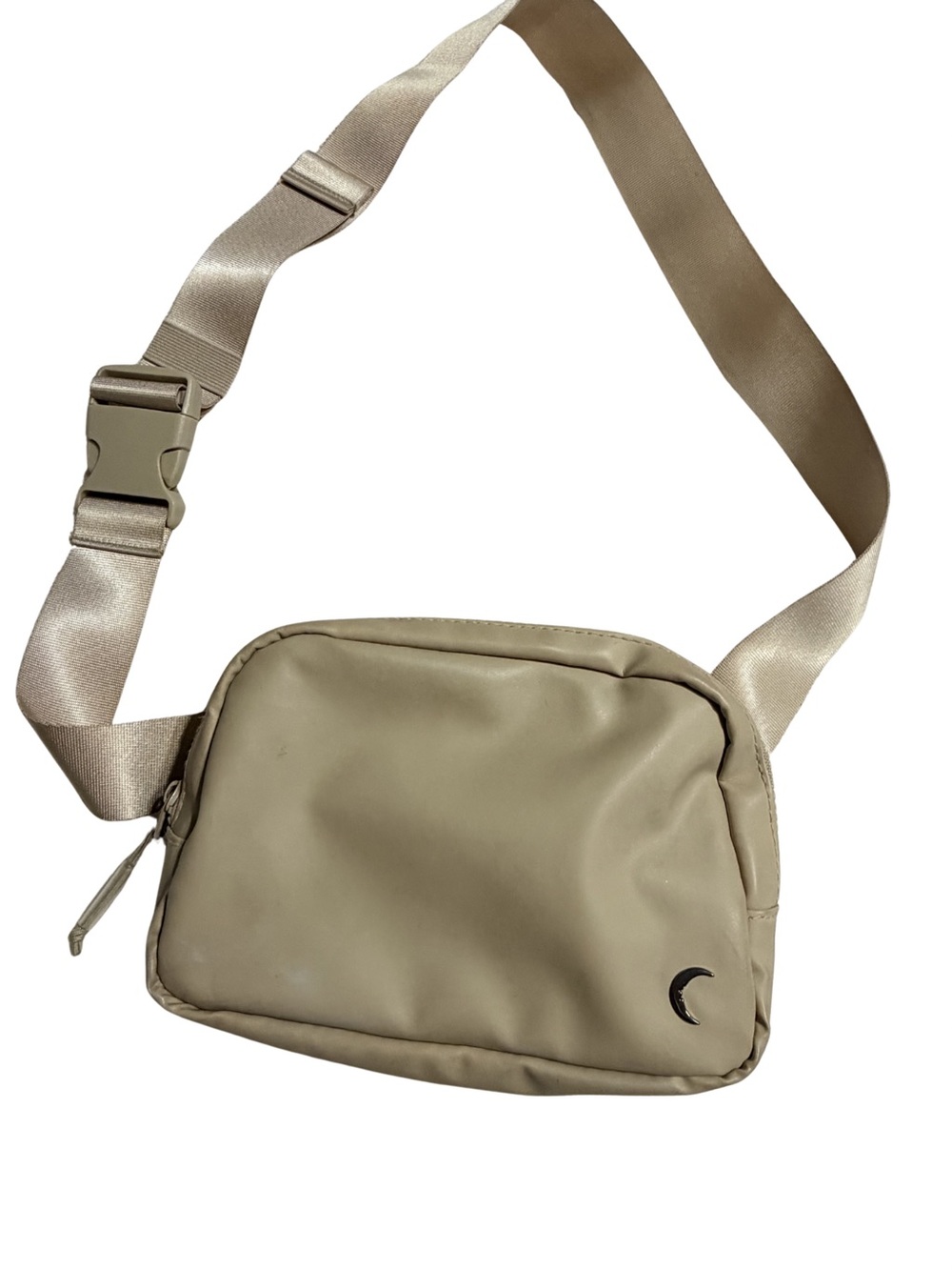 Zyia Active Minimalist Beige Crossbody Bag